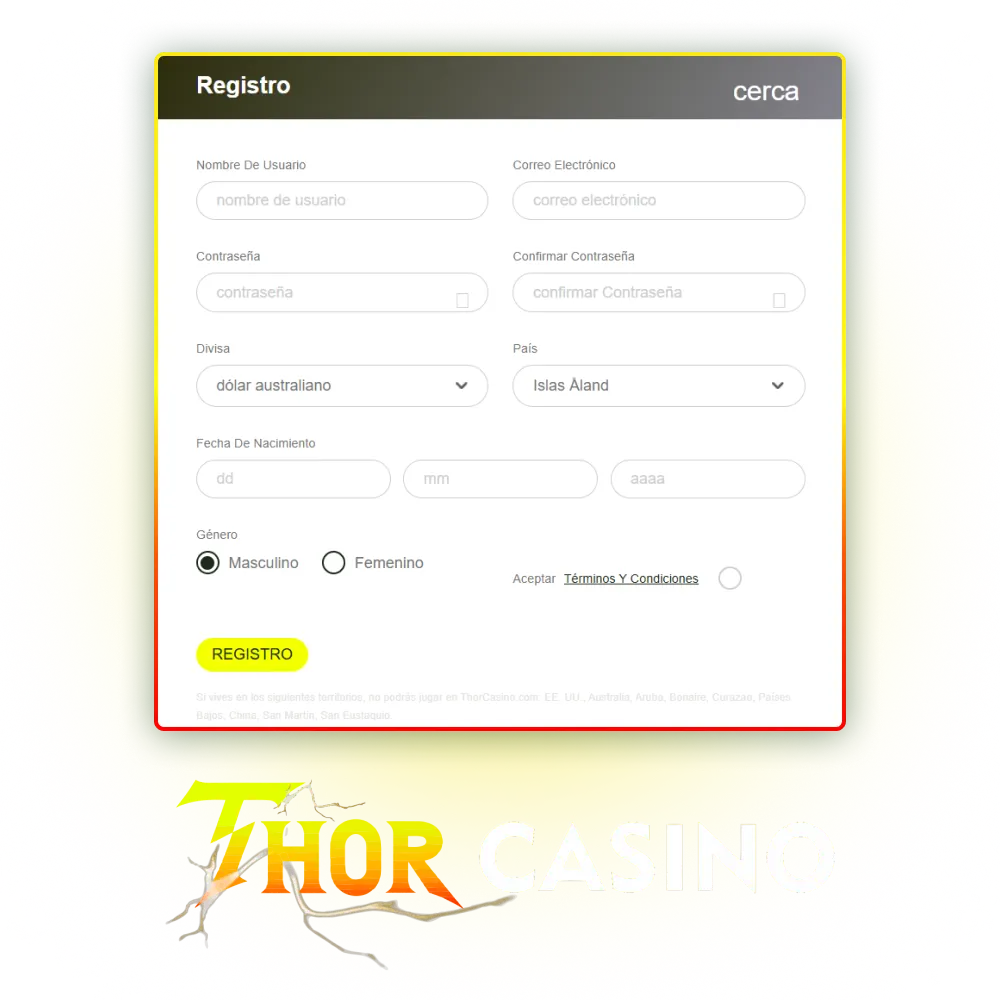 Regístrate en el sitio oficial de Thor Casino y comienza a jugar hoy mismo.