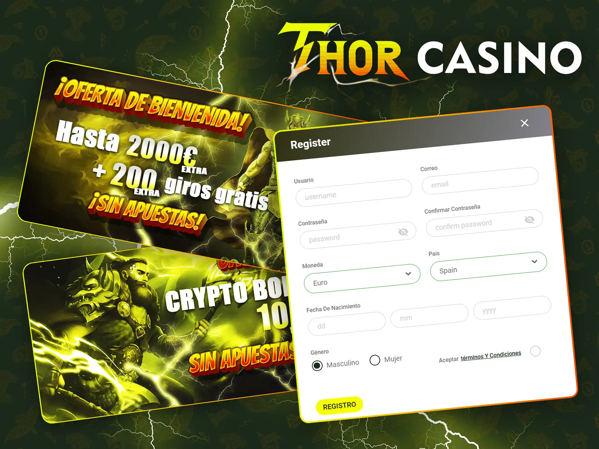 Descubra cómo obtener un bono de Thor Casino.