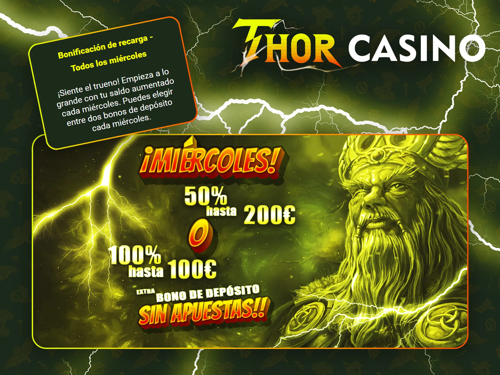 No te pierdas la bonificación de Thor Casino por apostar con éxito.