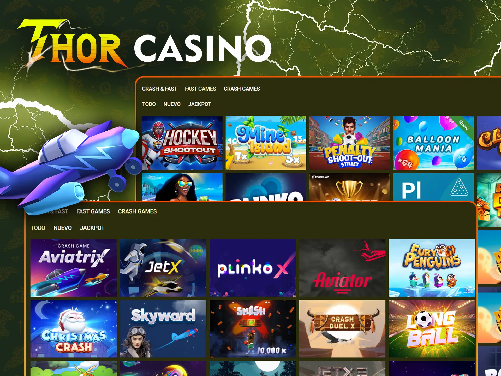 Encuentre el tipo de juego adecuado para usted en Thor Casino.