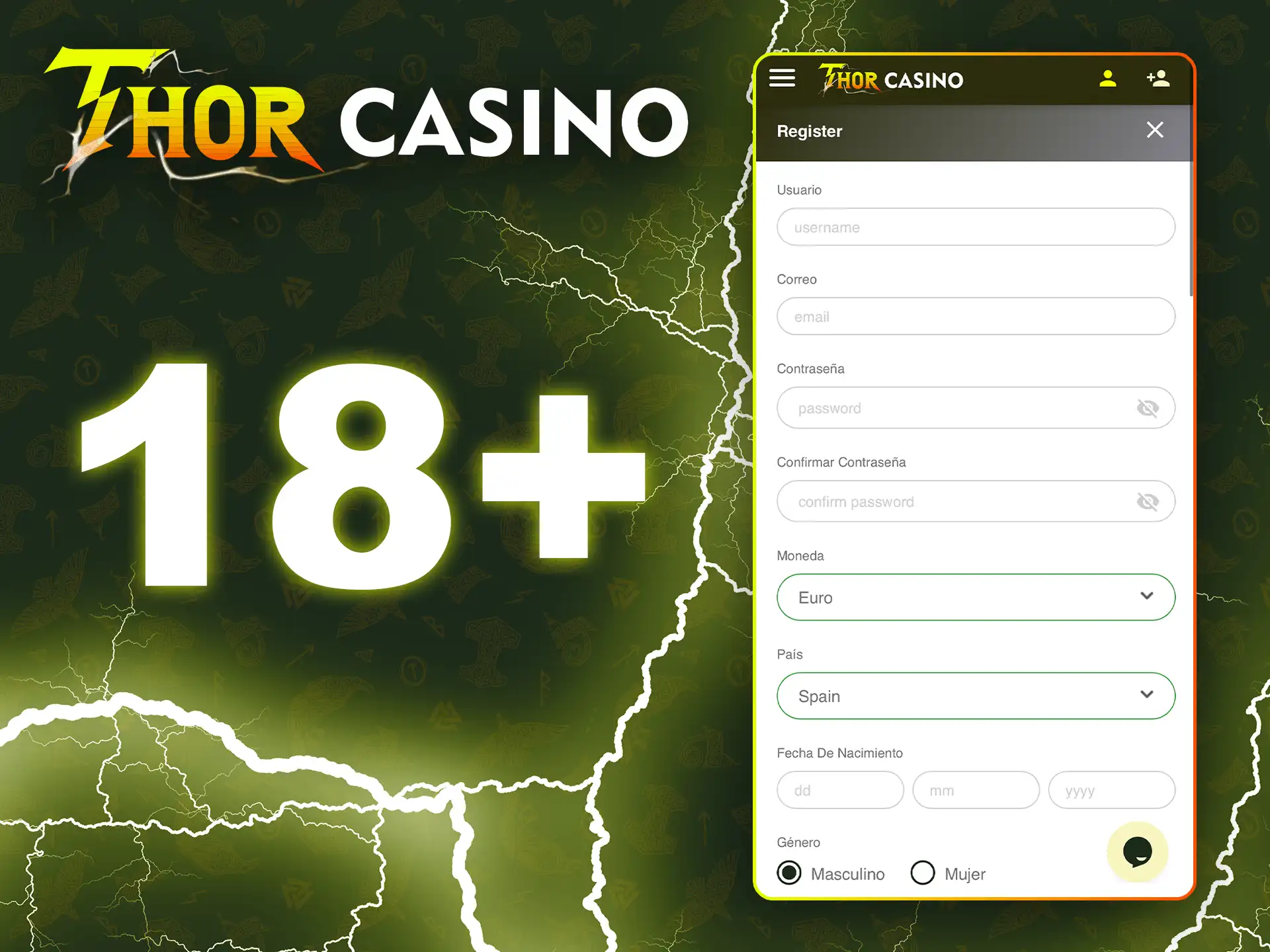 Familiarícese con los términos y condiciones de juego en Thor Casino.