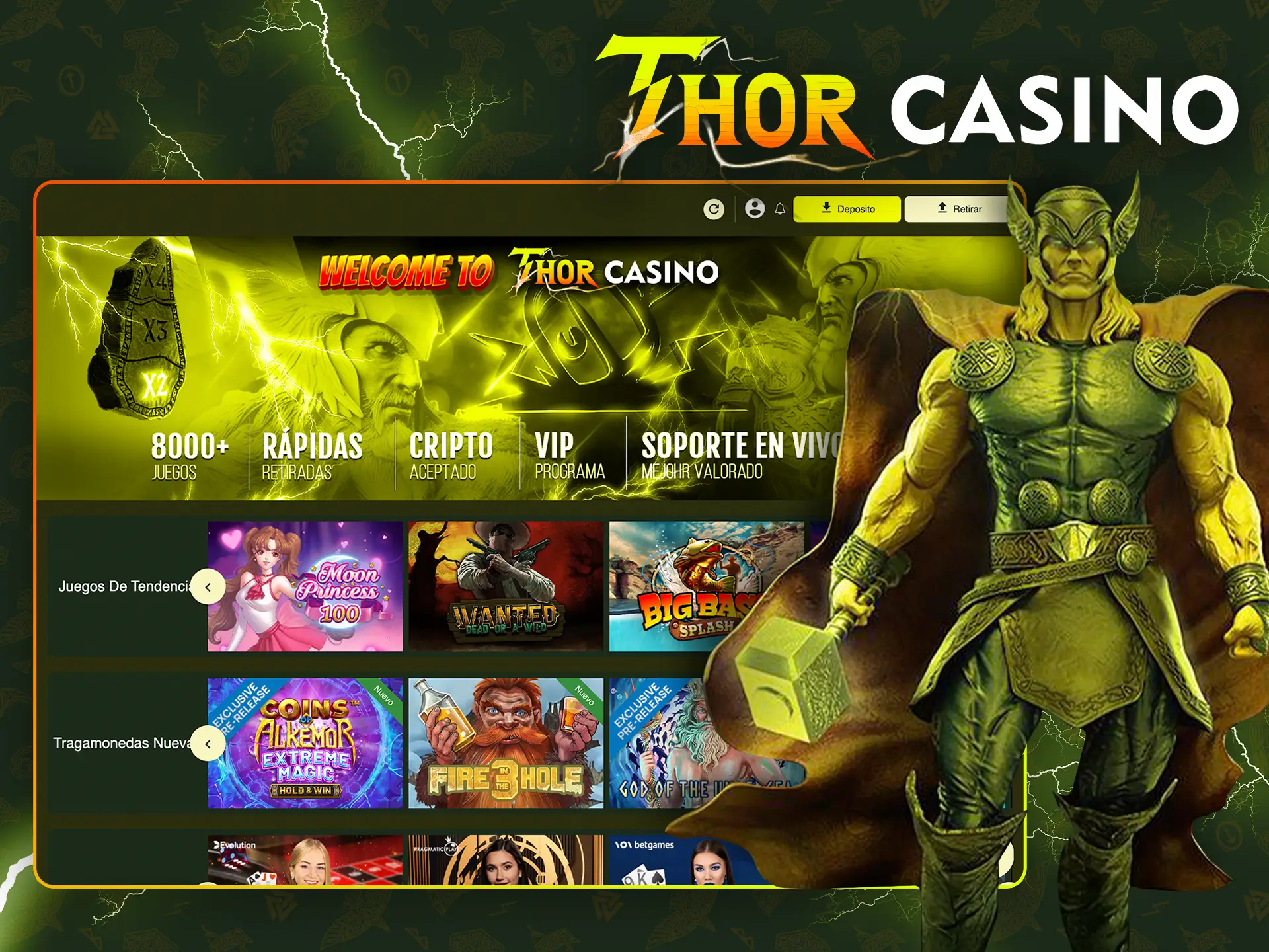 Descubre la mejor información sobre apuestas en Thor Casino.