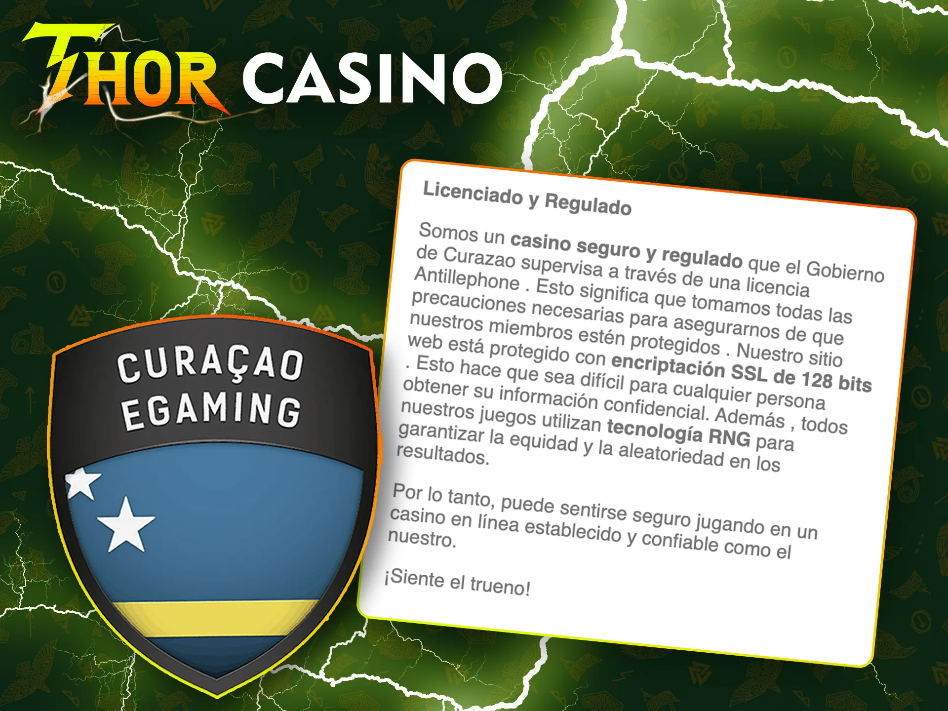 Thor Casino tiene licencia y es totalmente oficial para apostar en cualquier país.