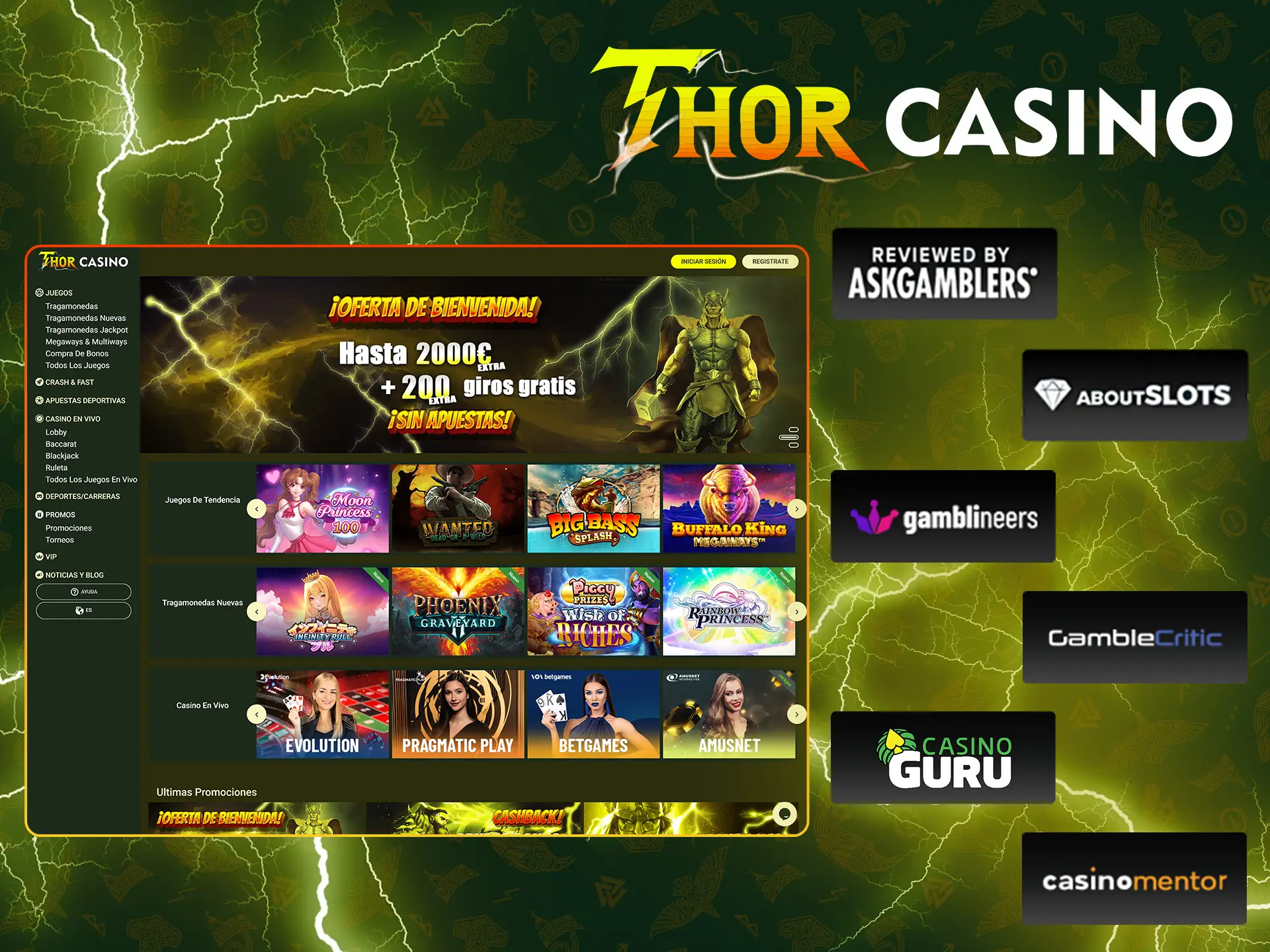 Thor Casino colabora con socios de confianza para ofrecerte una experiencia de juego de alta calidad.