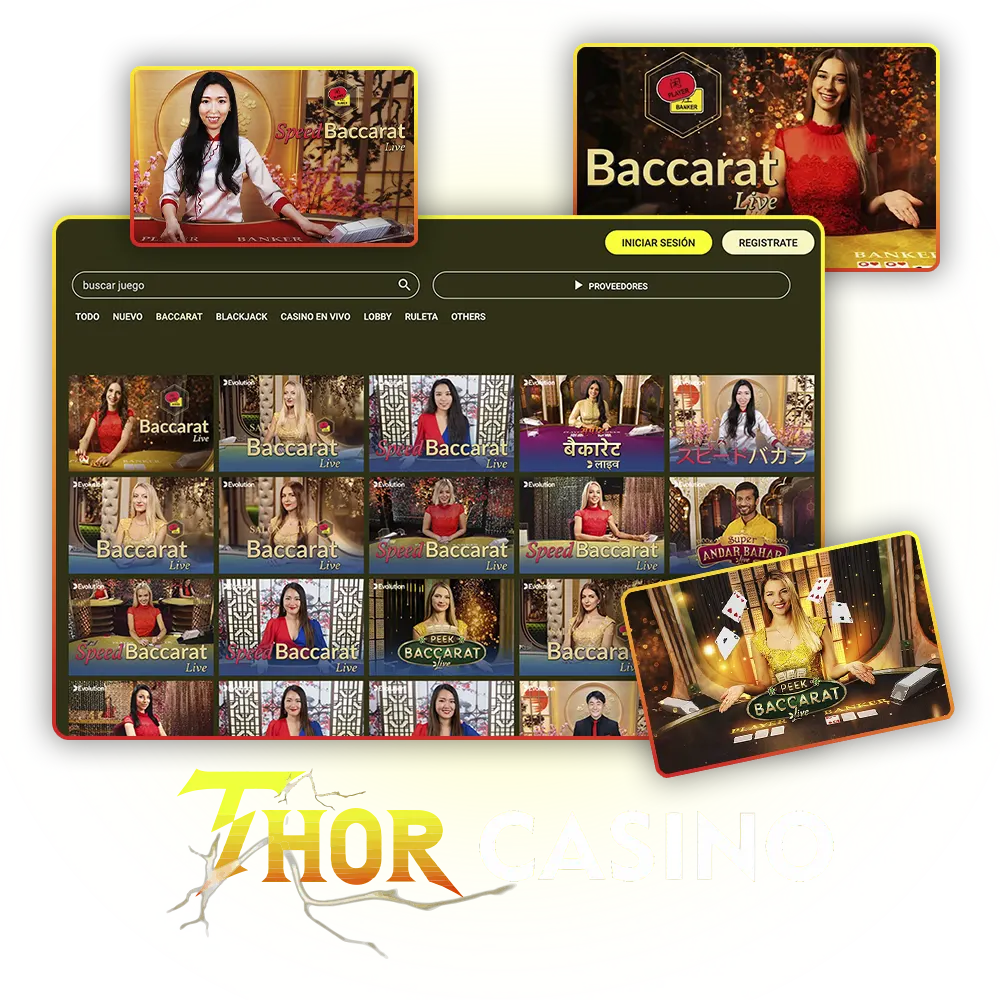 Baccarat en Thor Casino juega y gana en mesas exclusivas.