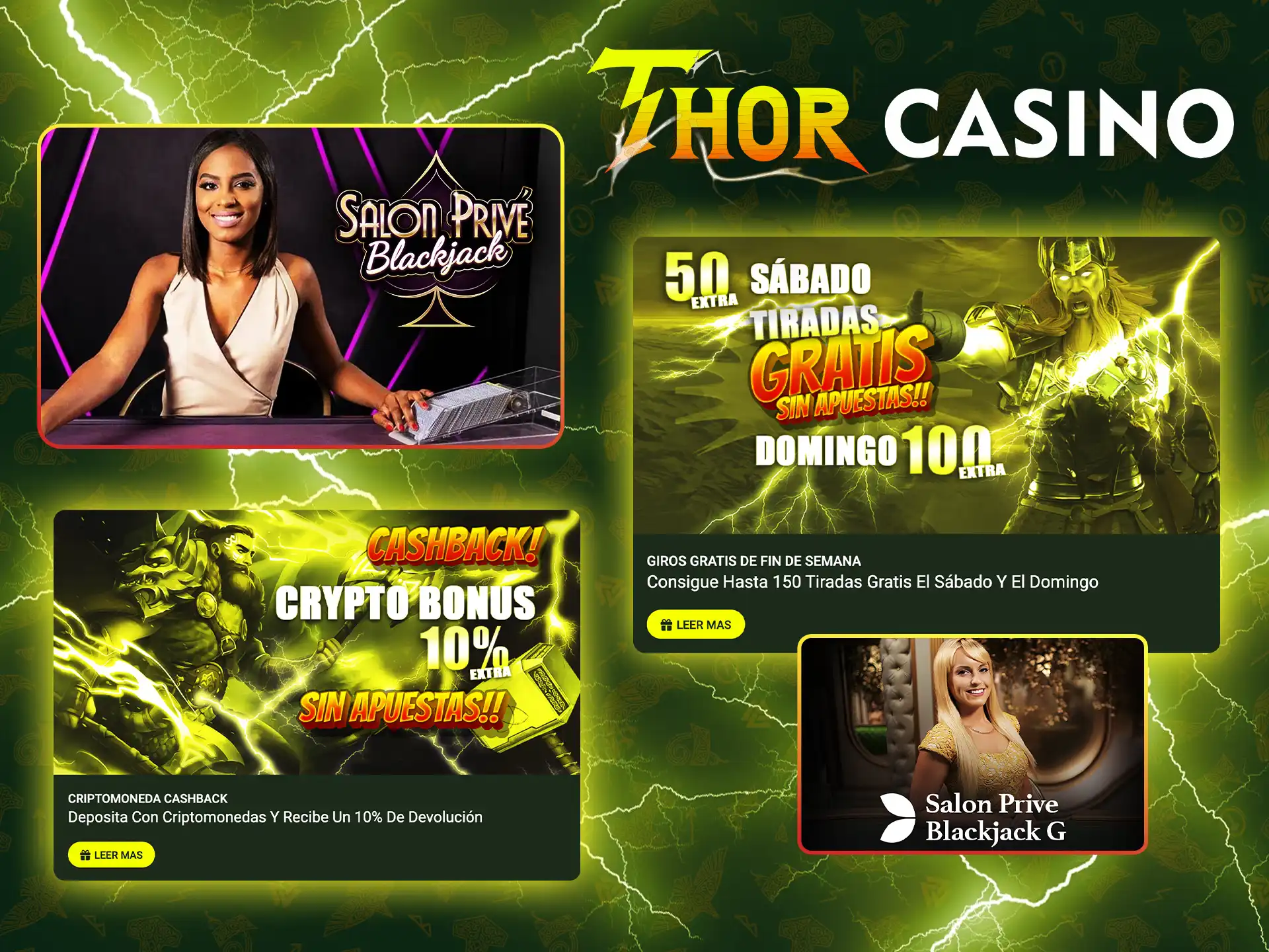 Bonos actuales de Blackjack en Thor Casino aprovecha y gana.