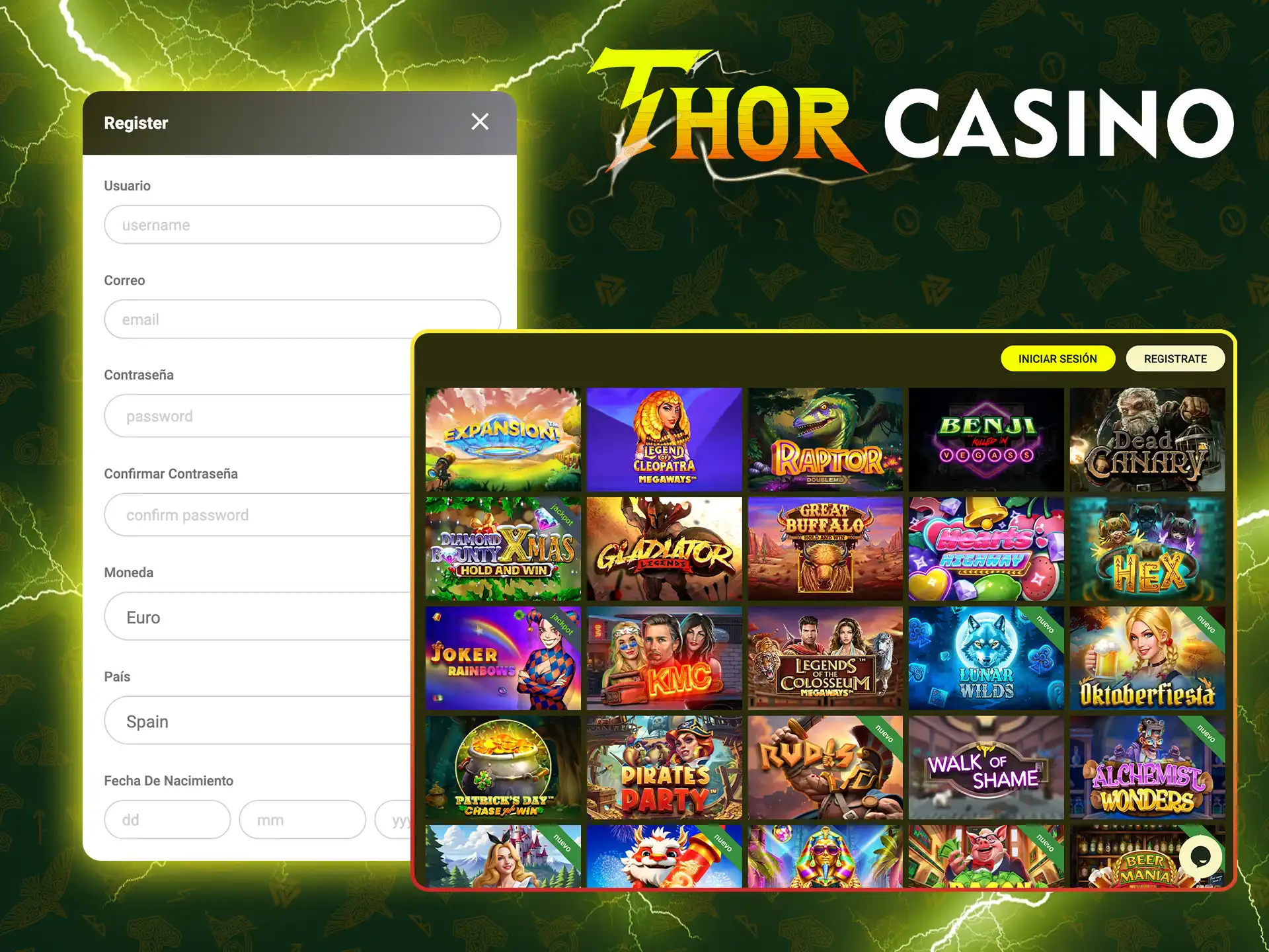 Cómo jugar a Compra de bono en Thor Casino paso a paso.