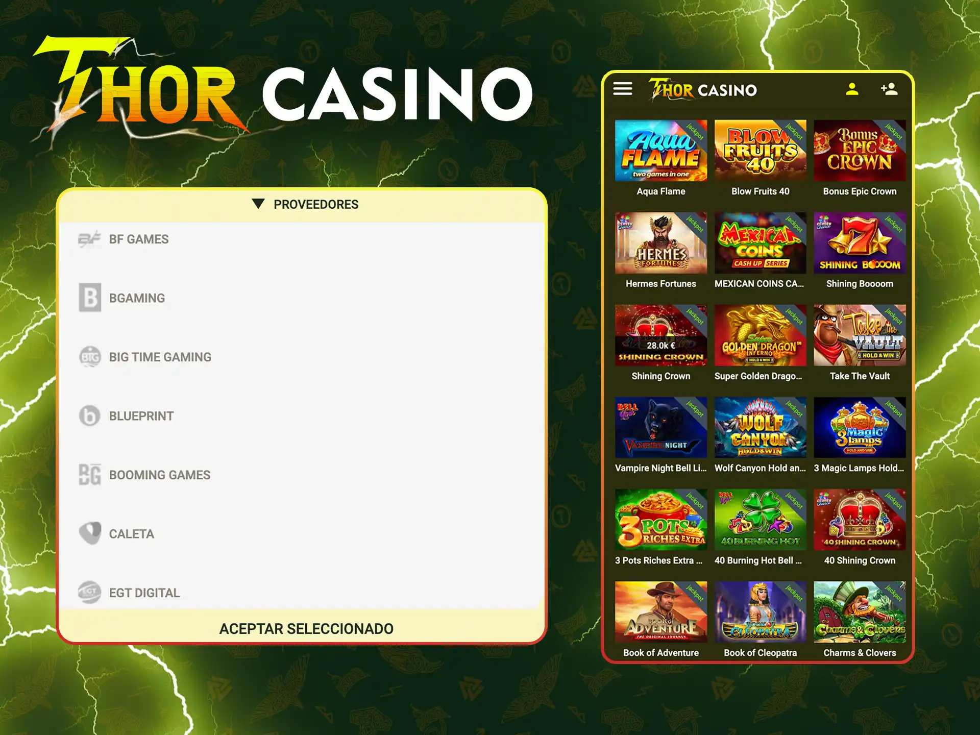 Proveedores de Thor Casino Tragamonedas con jackpot descubre la calidad.